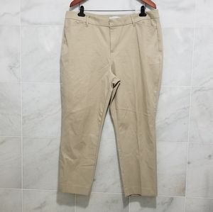 Boutique Khaki Tan  Straight Leg Slacks 18W Pants